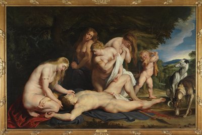 The Death of Adonis (with Venus, Cupid, and the Three Graces) by Peter Paul Rubens